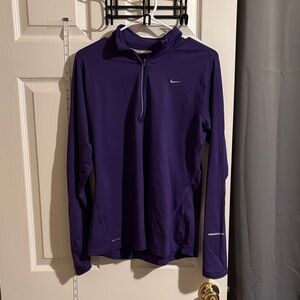 Nike Woman’s Deep Purple Quarter-Zip Pullover